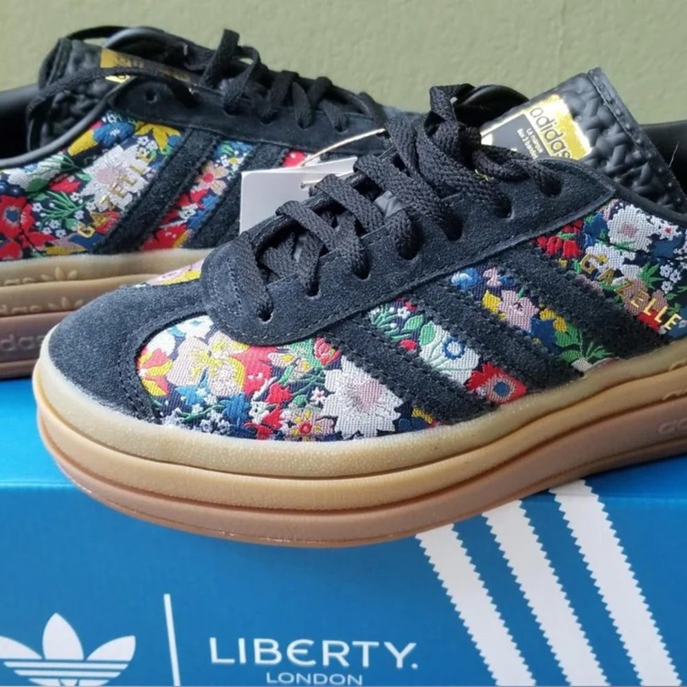 Liberty Adidas Gazelle Bold 8 Like New